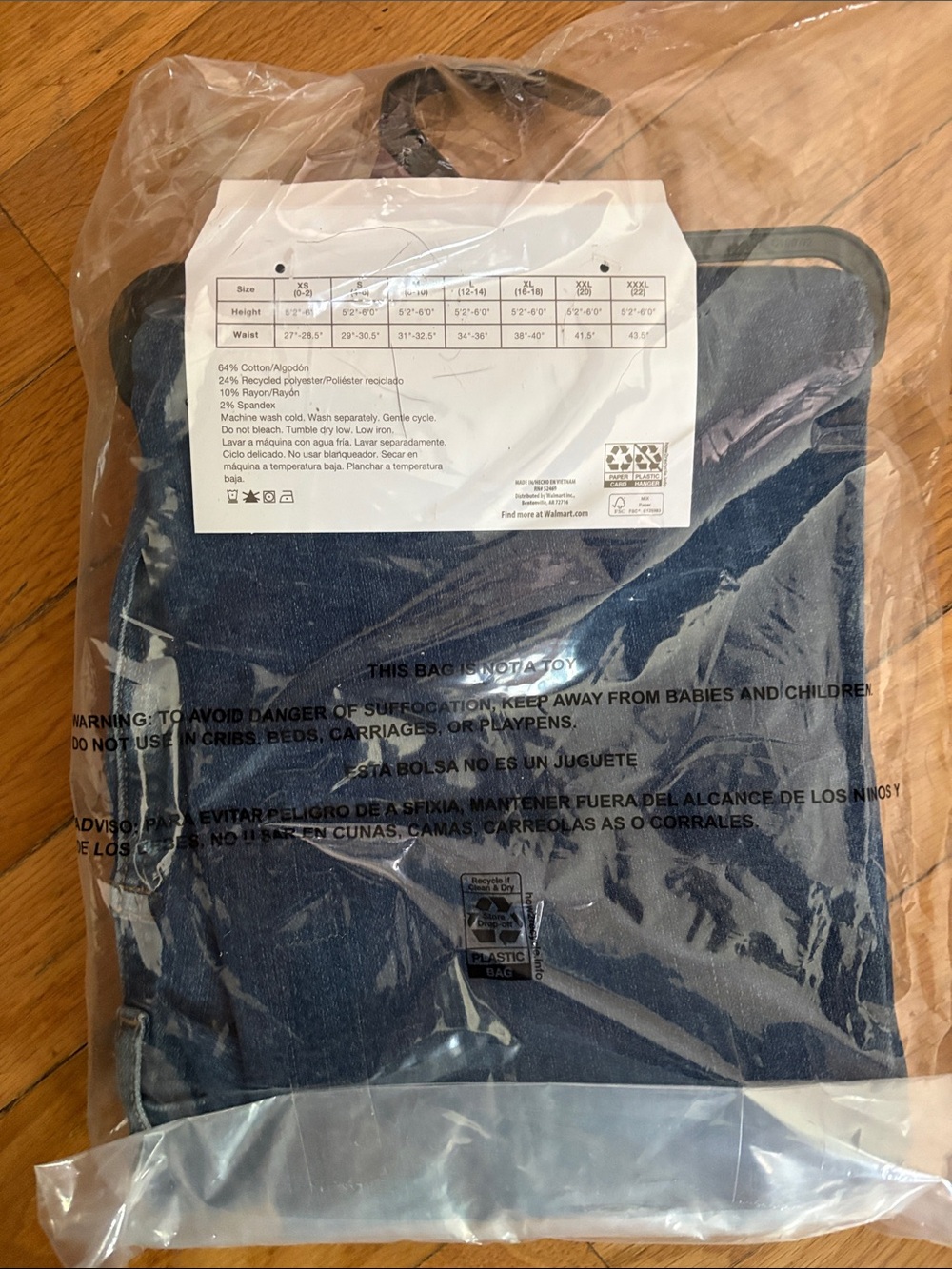 5/$30 Bundle Time and Tru Straight Light Blue Denim Jeggings NWT SMALL (4-6) - Picture 13 of 14